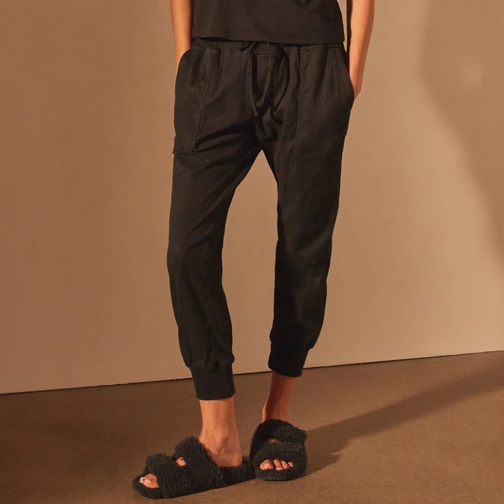 James Perse Black Jogger Pants